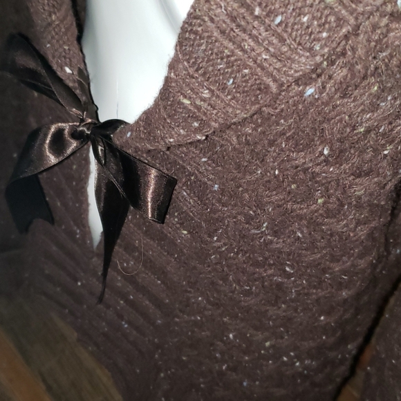 Brown speckled cardigan (0051) 💥 - Picture 3 of 5